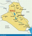 La República De Irak - Mapa Del Vector Ilustración del Vector ...