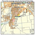 Aerial Photography Map of Oswego, IL Illinois