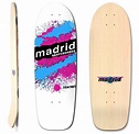 MADRID & x22;Explosion& x22; Skateboard Deck 9 375& x22; x 29& x22; WHITE 1980s OG Concave