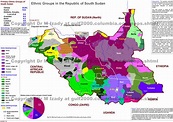 Ethnic groups in the Republic of South Sudan [3100x2189] : MapPorn