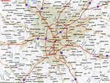 Map of Atlanta Georgia - TravelsMaps.Com