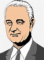 Lyndon B. Johnson President Of The United States Clip Art, PNG ...