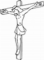 20 Desenhos de Jesus Crucificado para Colorir - Online Cursos Gratuitos