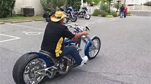 MOST AMAZING CHOPPER! PRO STREET MOTORCYCLE RUNS ON NITRO! Owner ...