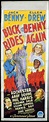 BUCK BENNY RIDES AGAIN Long Daybill Movie poster 1940 Jack Benny Ellen ...