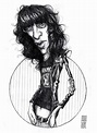 Caricatura de Joey Ramone – The Ramones | Joey ramone, Imagenes ...