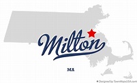 Map of Milton, MA, Massachusetts