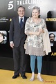 Florentino Pérez y su mujer en el estreno de la película 'Amigos'