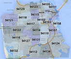 San Francisco Bay Area Zip Code Map – Map Vector