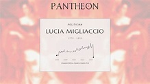 Lucia Migliaccio Biography - Princess of Partanna | Pantheon