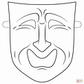 Theatre Masks Page Coloring Pages