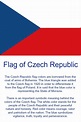 Czech Republic Flag Color Meaning