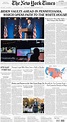 Portada del diario THE NEW YORK TIMES del día 7/11/2020 – News Europa