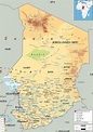 Mappa Geografica del Ciad: territorio, paesaggio, flora, fauna ...