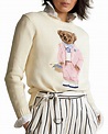 Polo Ralph Lauren Picnic Bear Intarsia Cotton Sweater | Neiman Marcus