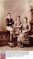 Ernst Ludwig Grão-Duque de Hesse e do Reno com as irmãs princesa Alix ...