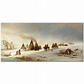 William Hahn Indians in the Snow Art Print | CANVASTAR