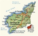 Mapa y municipios Provincia de La Coruña | Mapas España descargar e ...