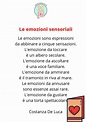 Le emozioni sensoriali - poesia - Maestraemamma