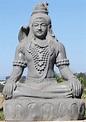 SOLD Stone Large Meditating Shiva Sculpture 59" (#96ls150): Hindu Gods ...