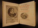 1718 COMPLETE Works of GALILEO Galilei Italian Astronomy Illustrated 3v ...