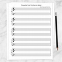 Personalized Blank Piano and Vocals Sheet Music - Printable at ...