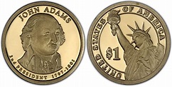 2007-S $1 John Adams First Strike, DCAM (Proof) Presidential Dollars ...