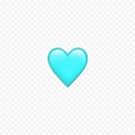 Light Blue Heart Emoji Emoticon | Citypng