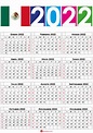 Calendario 2022 Mexico Con Días Festivos Para Imprimir