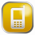 Icono amarillo del móvil - Descargar PNG/SVG transparente