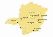 Mapa de Minas Gerais (cidades, rodoviário, mesorregiões) - Toda Matéria