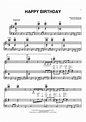 Happy Birthday" Sheet Music by Stevie Wonder for Piano/Vocal/Chords ...