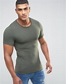 Asos Extreme Muscle T-shirt With Crew Neck And Stretch in Green for Men ...