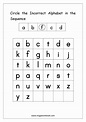 Alphabet Sequencing Worksheets | AlphabetWorksheetsFree.com