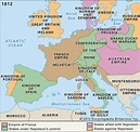 Map Of Napoleonic Europe In 1812 | secretmuseum