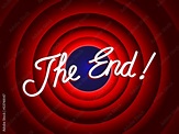 "THE END" Message (conclusion presentation last slide thank you) Stock ...