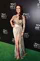 Catherine Zeta-Jones, 48, goes braless in semi-sheer slit dress ...
