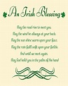 An Irish Blessing Print-wishing You Much HAPPINESS and PROSPERITY - Etsy