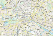 Museumsinsel-Stadtplan mit Luftbild und Unterkünften von Berlin