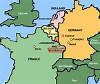 Info: germany france on map - Travel