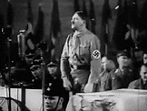 Public Speaking Adolf Hitler Speech 1933 animated gif