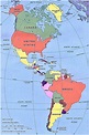 mapa politico del continente americano – mapa de américa con nombres ...