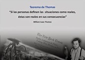 FORUM PSICOLOGOS: TEOREMA DE THOMAS