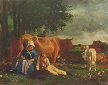 Pastoral Scene - Constant Troyon - WikiArt.org - encyclopedia of visual ...
