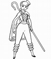 Toy Story 4 Bo Peep Coloring Pages - Bo Peep Coloring Pages - Coloring ...
