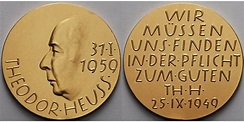 44,55g fein 40 mm Ø 1959 Deutschland Medaille in Gold - 75. Geburtstag ...