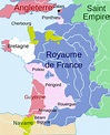 Carte Du Royaume Des Francs : La France de 1180 à 1328