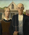 Grant Wood : American Gothic (1930) Canvas Print | bol.com