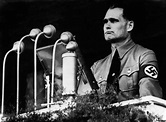 rudolf-hess-behind-podium - Axis Military Leaders Pictures - World War II - HISTORY.com