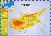 Large map of Cyprus | Cyprus | Asia | Mapsland | Maps of the World